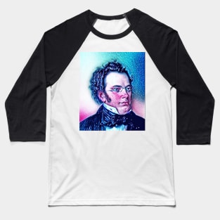 Franz Schubert Snowy Portrait | Franz Schubert Artwork 12 Baseball T-Shirt